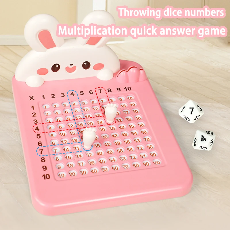 Cartoon 99 Multiplikation, magnetisches Schach-Lernbrett, Lehrmittel, 99 Mnemonic Table, Übungskarten, interaktives Brettspiel