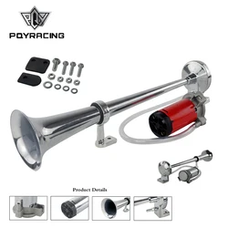 150DB Super Loud 12V Single Trumpet Air Horn Compressor Car Lorry Boat Motorcycle PQY-LB10