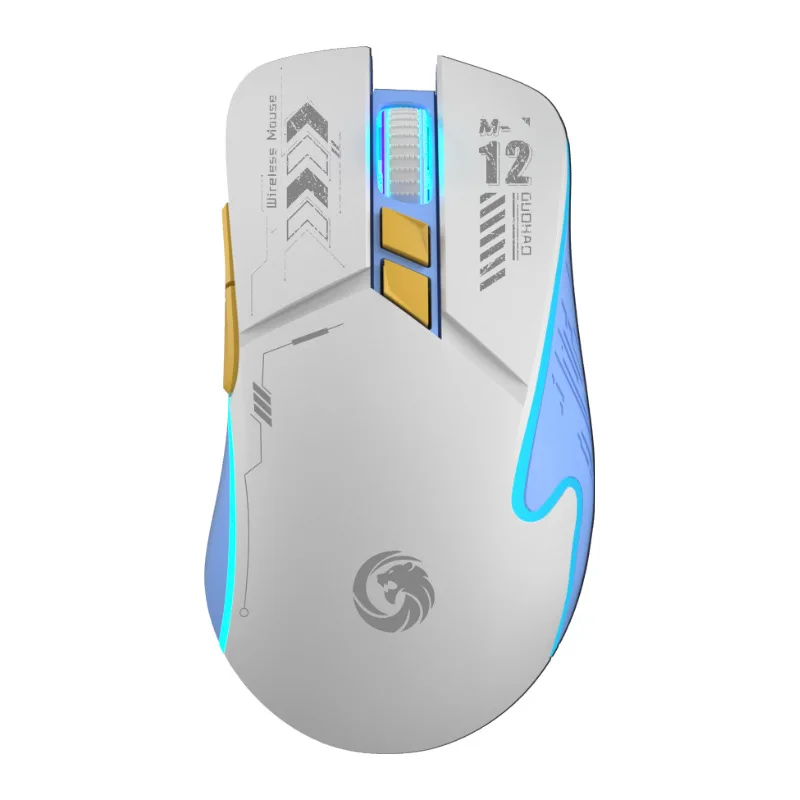 Mechanical Gear Wireless Bluetooth Dual-mode Silent E-sports Gaming Mouse with Type-C Charging