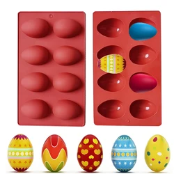 1/2pcs Silicone Mold Dinosaur Egg Easter Day Cook Trays Cake Tools Kitchen Accessories 3D Easter Egg Shaped Silicone Cake Mold