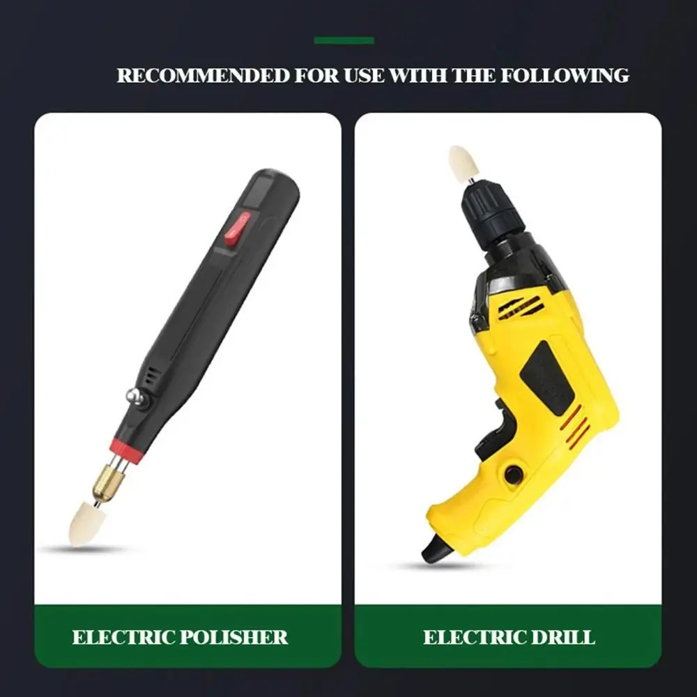 

Tool Accessories 2.35/3mm Shank Wool Felt Polishing Cashmere Multiple Sizes Cashmere Polishing Tool Grinding For Dremel