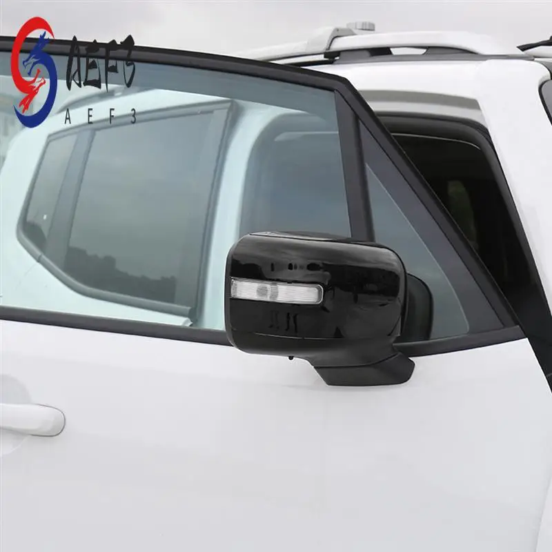 

AEF3-Rearview Mirror Cover Sticker For Jeep Renegade 2016-2023 Accessories - ABS Black