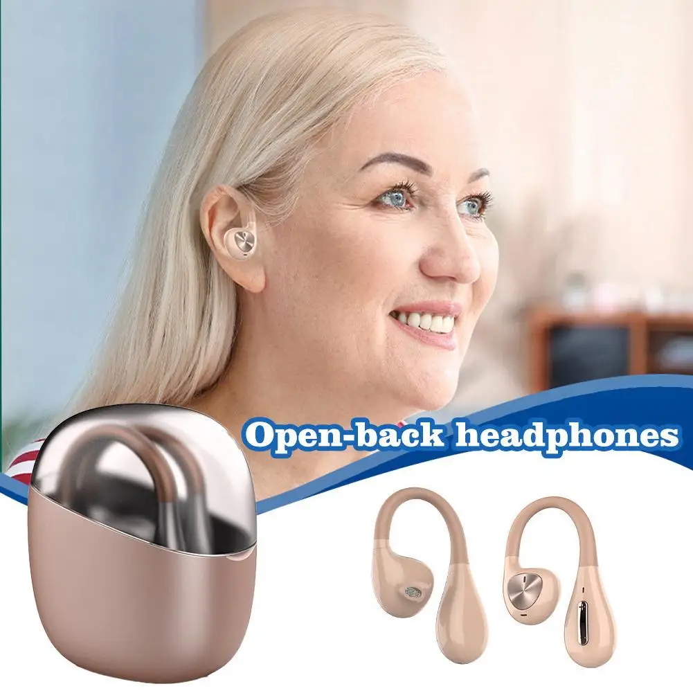 GRWIBEOU Rechargeable Bluetooth Hearing Aid Headset NR Noise Reduction Elderly Hearing Sound Amplifier For Mild To Moderate Lost