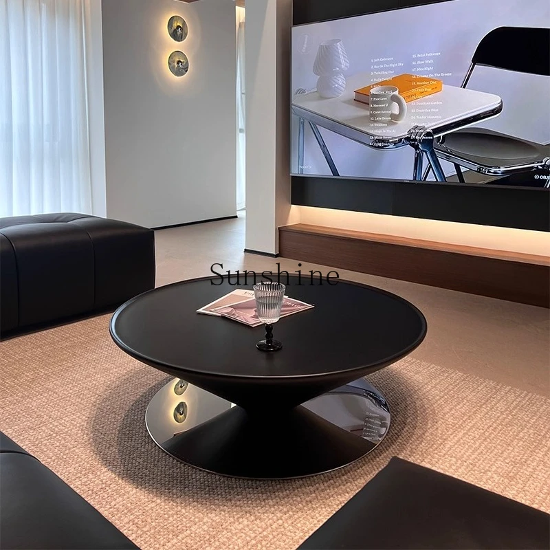 

French living room household small apartment simple fiberglass small coffee table FT