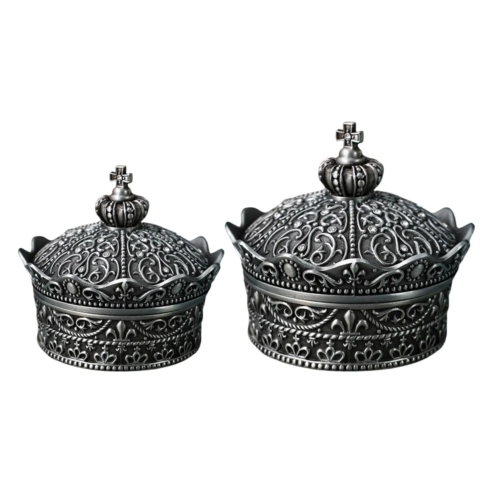 Small Jewelry Box Portable Crown Shaped Treasure Box Jewelry Gift Box Jewelry Trinket Box Jewelry Storage Box for Bracelet