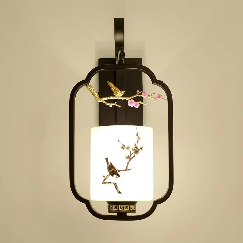 China Creative Retro Wall Lamp Living Room Background LED Wall Light Modern Simple Bedroom Bedside Lamp Staircase Aisle Lighting image 5