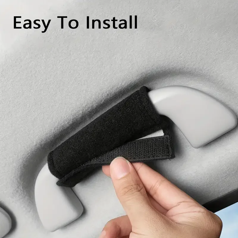 1/2/4 Car Short Fleece Anti Slip Pull Glove Handle Protector