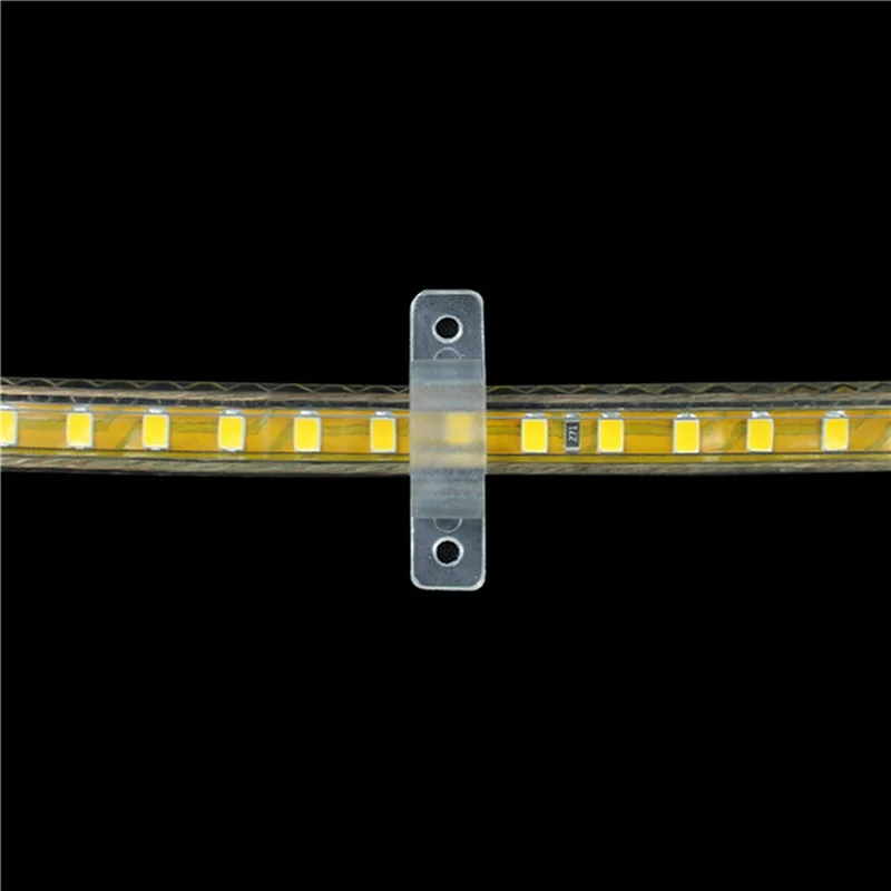 AB45 3X Led Light Strip Mounting Clip 5730 / 2835 / 5050 Mounting Holder Translucent Snap (Width 14Mm, 100 Pieces / Package)