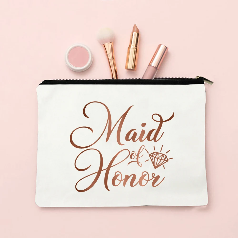Team Bride Make-up-Tasche, Junggesellenabschied, Kosmetiktaschen, Geldbörse, Brautjungfer, Toilettenartikel, Organizer, Tasche, Geschenke für Hochzeit, Brautparty – Detail 13