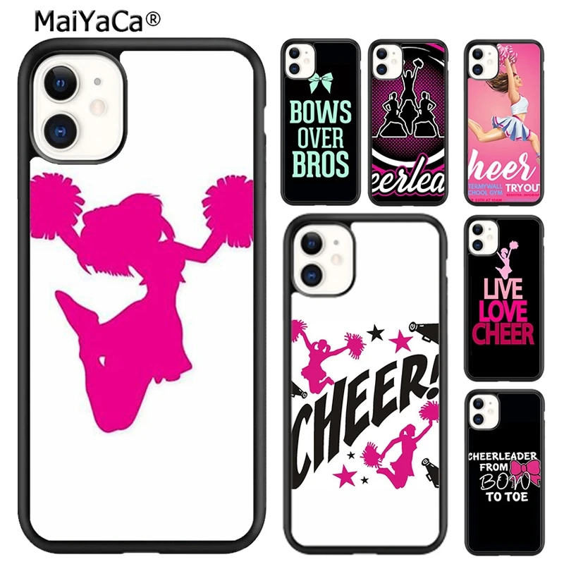 MaiYaCa Cheerleader Cheer Pink Quote Phone Case For iPhone 16 15 SE2020 6 7 8 plus 11 12 mini 13 14 pro max shell  coque