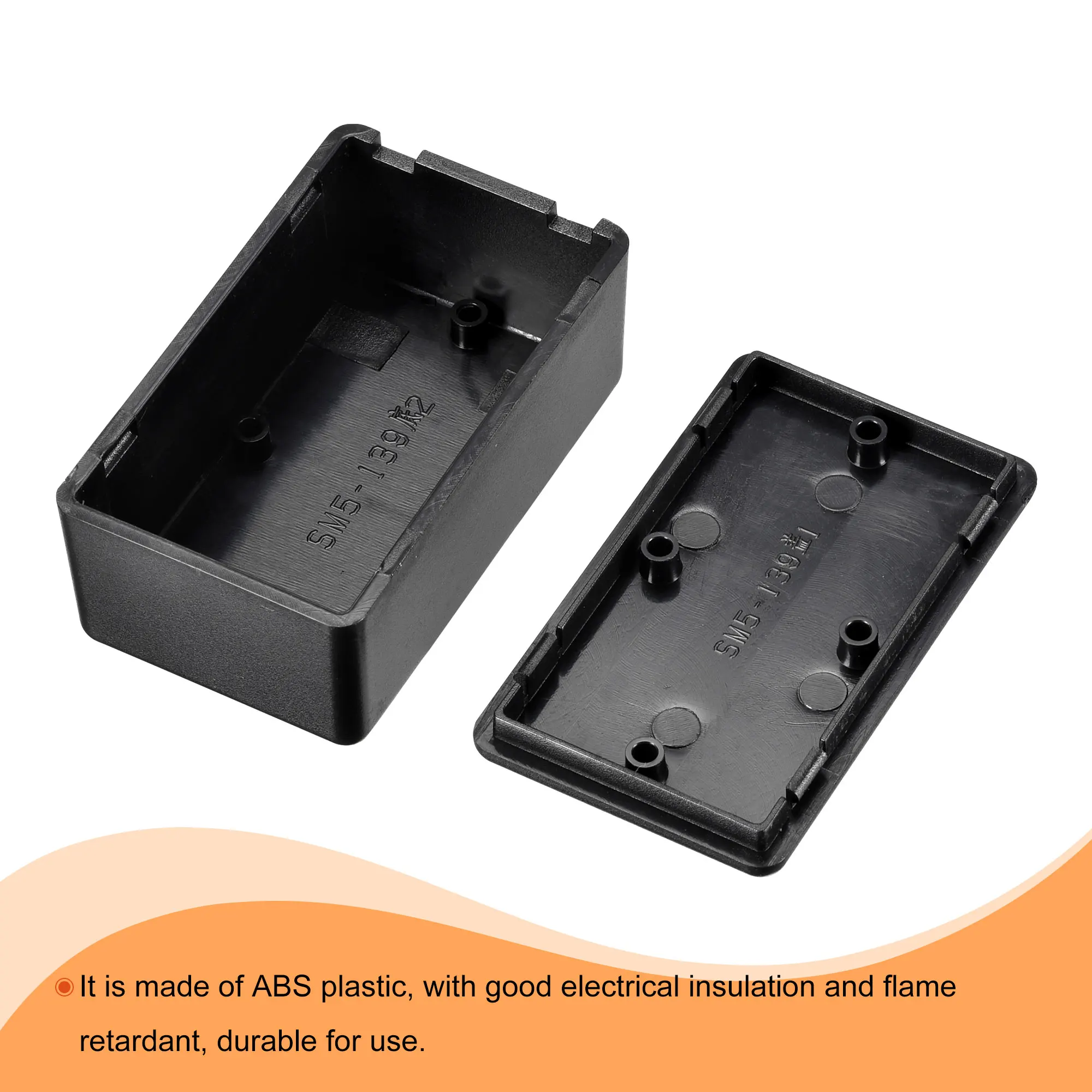 Boîte de jonction électronique anti-poussière, boîte de projet en plastique ABS, coque de rangement, boîtier d'instrument, boîtier de contrôle, 1 à 10 pièces