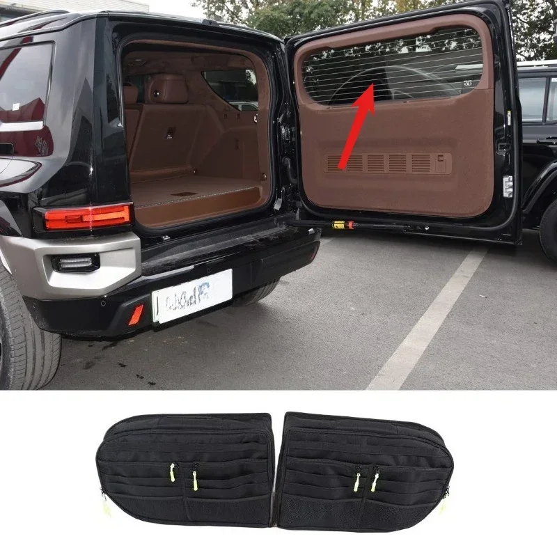 

Для Great Wall Tank 700 2022-25, ткань Оксфорд, багажник автомобиля, задняя дверь, сумка для хранения окон, органайзер для инструментов, аксессуары для интерьера