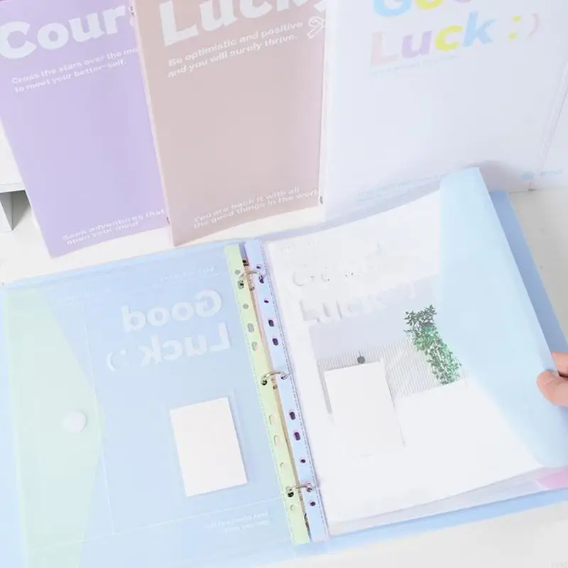 Raccoglitori protettivi per fogli trasparenti con pagine regolabili Organizzatore documenti portatile leggero F19E