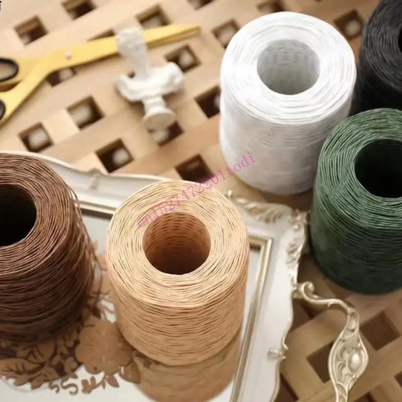 

Jewelry Packaging Wire DIY Paper Rope Paper Wire Natural Paper Cord Decorative Wire for Gift Wrapping Flower Arrangement M76B