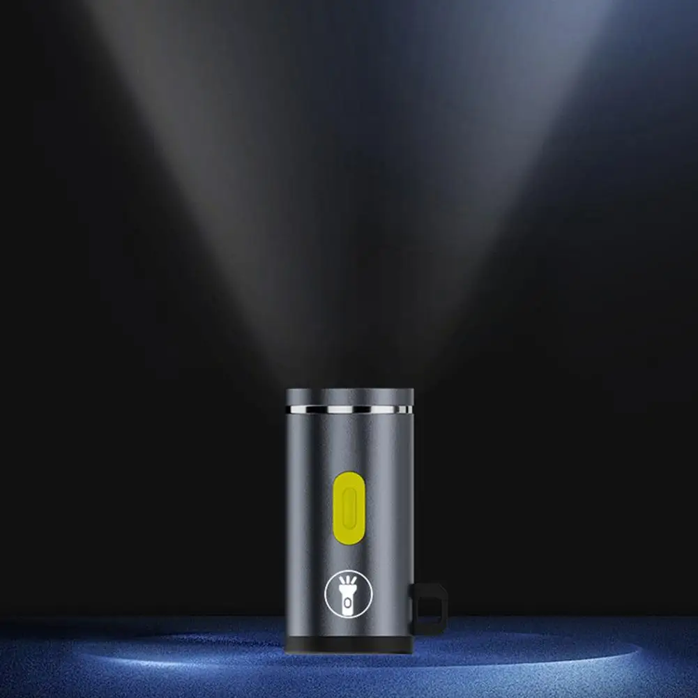 1pc Type-C LED Mini Strong Light Strong Light Pocket Hiking Outdoor Camping Keychain Portable Flashlight Torch Flashlight L J2B0