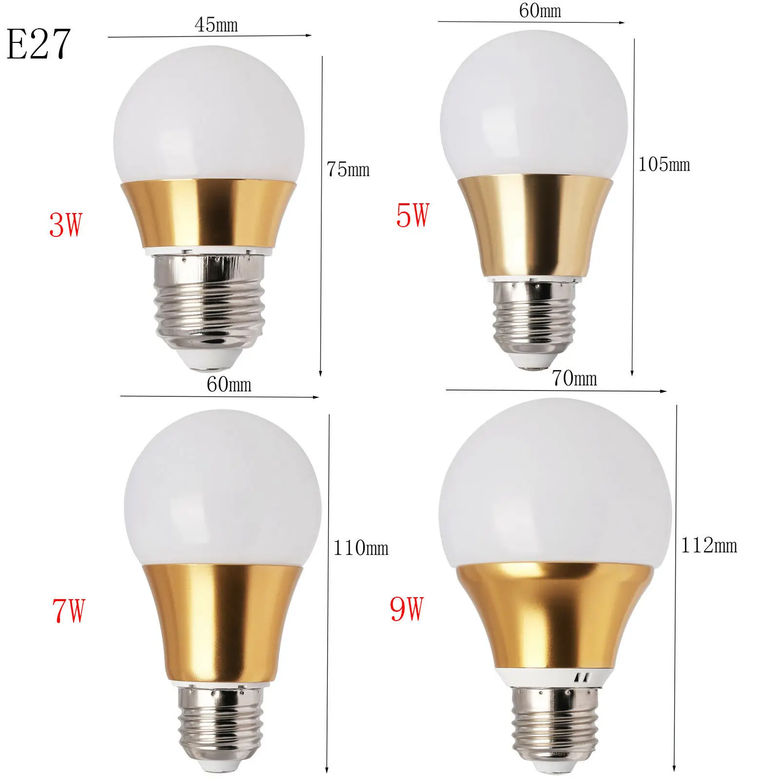 E27 B22 3W 5W 7W 9W Led Bulb Atmosphere Light Socket Led Cool White 220V 240V Plastic Decorative Living Room Holiday Decoration