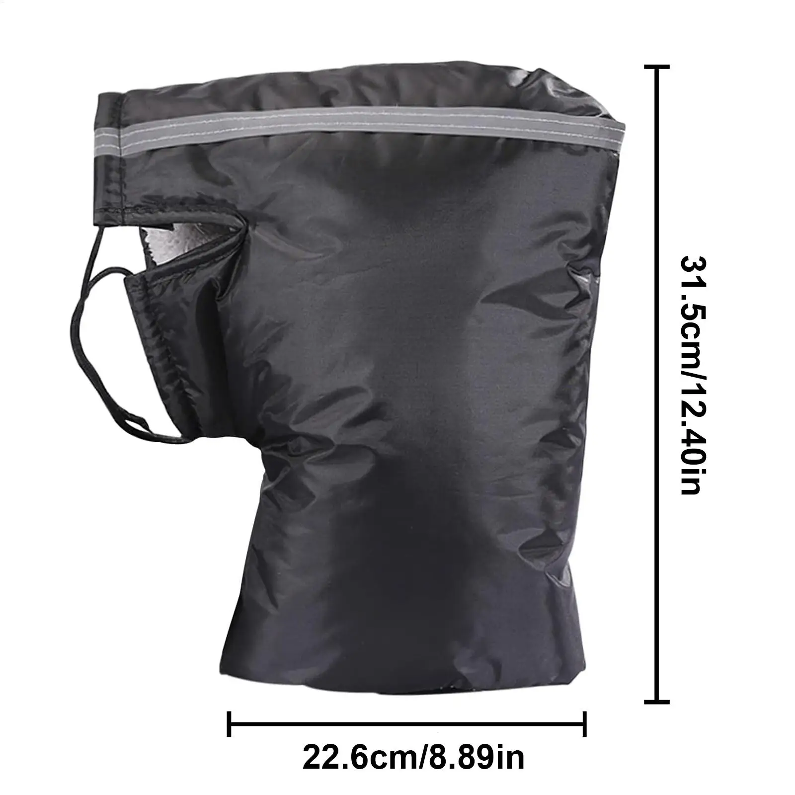 قفازات مقود الدراجة النارية لفصل الشتاء مقاومة للرياح الدافئة غطاء شريط اليد للدراجة النارية قفازات الزجاج الأمامي قفازات المقود يفشل