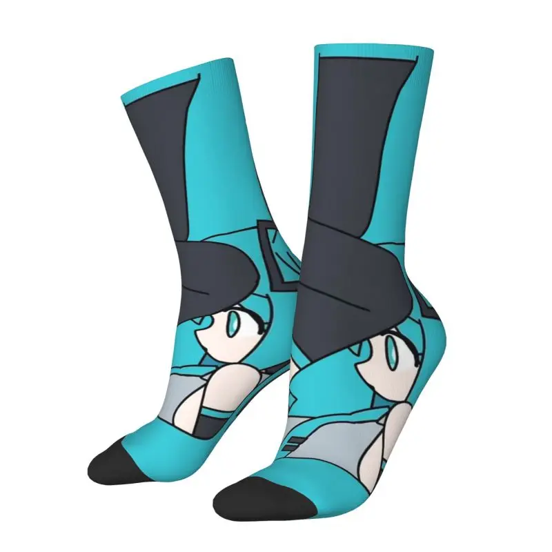 

Custom Cool Men's Hatsuned Mikues Dress Socks Unisex Comfortable Warm 3D Printed Crew Socks