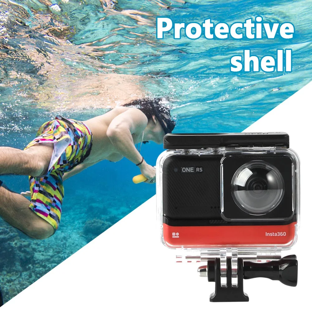 Diving Case For Insta360 ONE RS Waterproof Box Protective Shell Cover Portable Camera Waterproof Case for Insta360 ONE RS Case