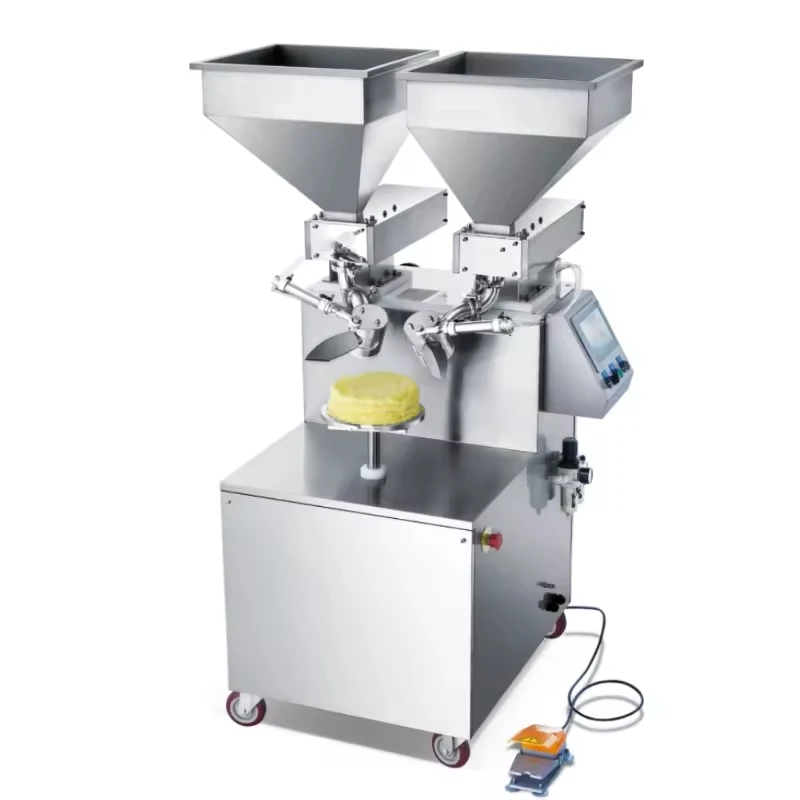 ماكينة ثلج الكيك الكهربائية الاحترافية ذات الفوهات المزدوجة الأكثر مبيعًا تنطبق على طبقة الكعك لكعك عيد الميلاد #3