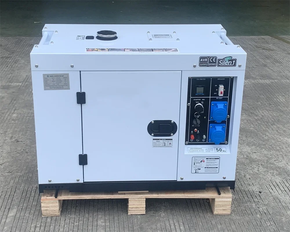 JC Factory Portable Silent Diesel Generator Auto Start 8KW-20kVA Home Use 100% Copper Alternator Digital Control Panel
