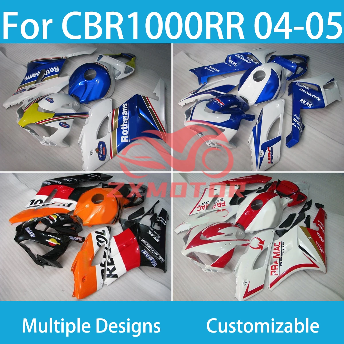 

Fairing Set for Honda CBR1000RR 2004 2005 Motorcycles Accesories Injection Molded Fairings CBR 1000RR 04 05