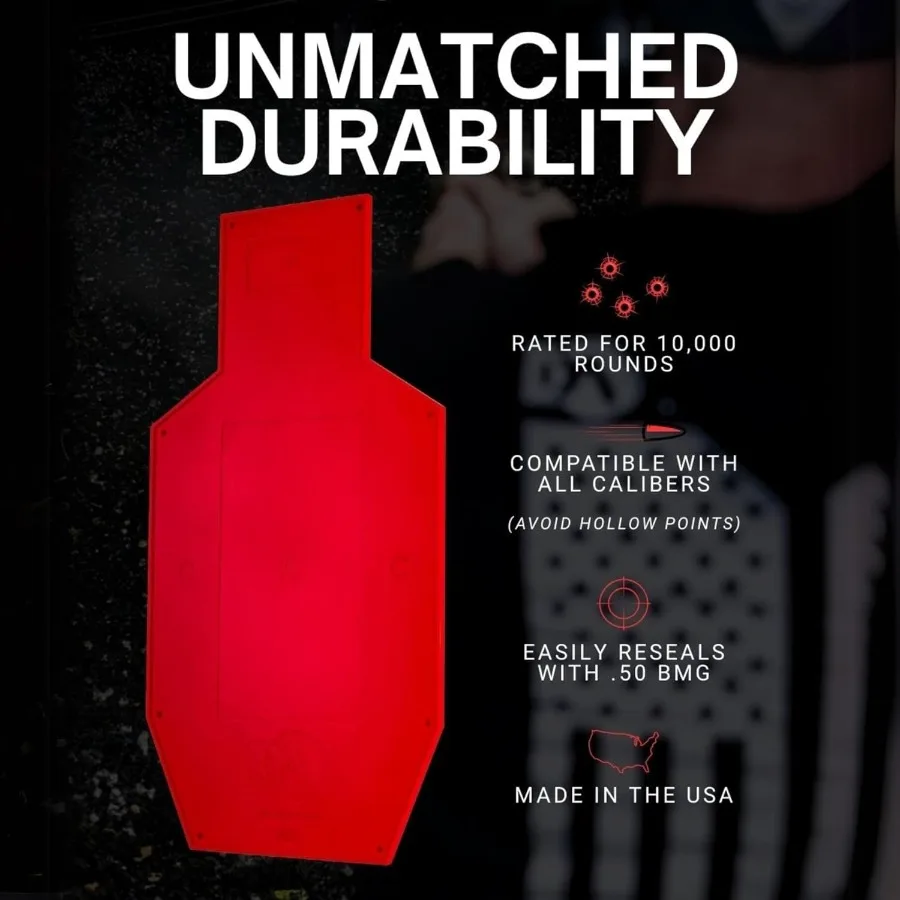 هدف صورة ظلية، تغيير الألوان، الشفاء الذاتي، تغيير اللون، هدف الرماية التفاعلي، خالي من الريكويت، قابل لإعادة الاستخدام، مقاوم للعوامل الجوية