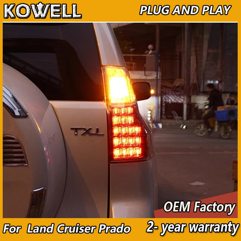 

Car Styling for Toyota Land Cruiser Prado Tail Lights 2010-2017 Prado Taillights Rear DRL Fog Brake Turn Signal Reversing