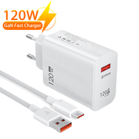 120W Gan USB Fast Charger Type C Phone Quick Charge 5.0 Power Adapter For iPhone iPad Xiaomi Samsung Huawei Realme Oppo Oneplus