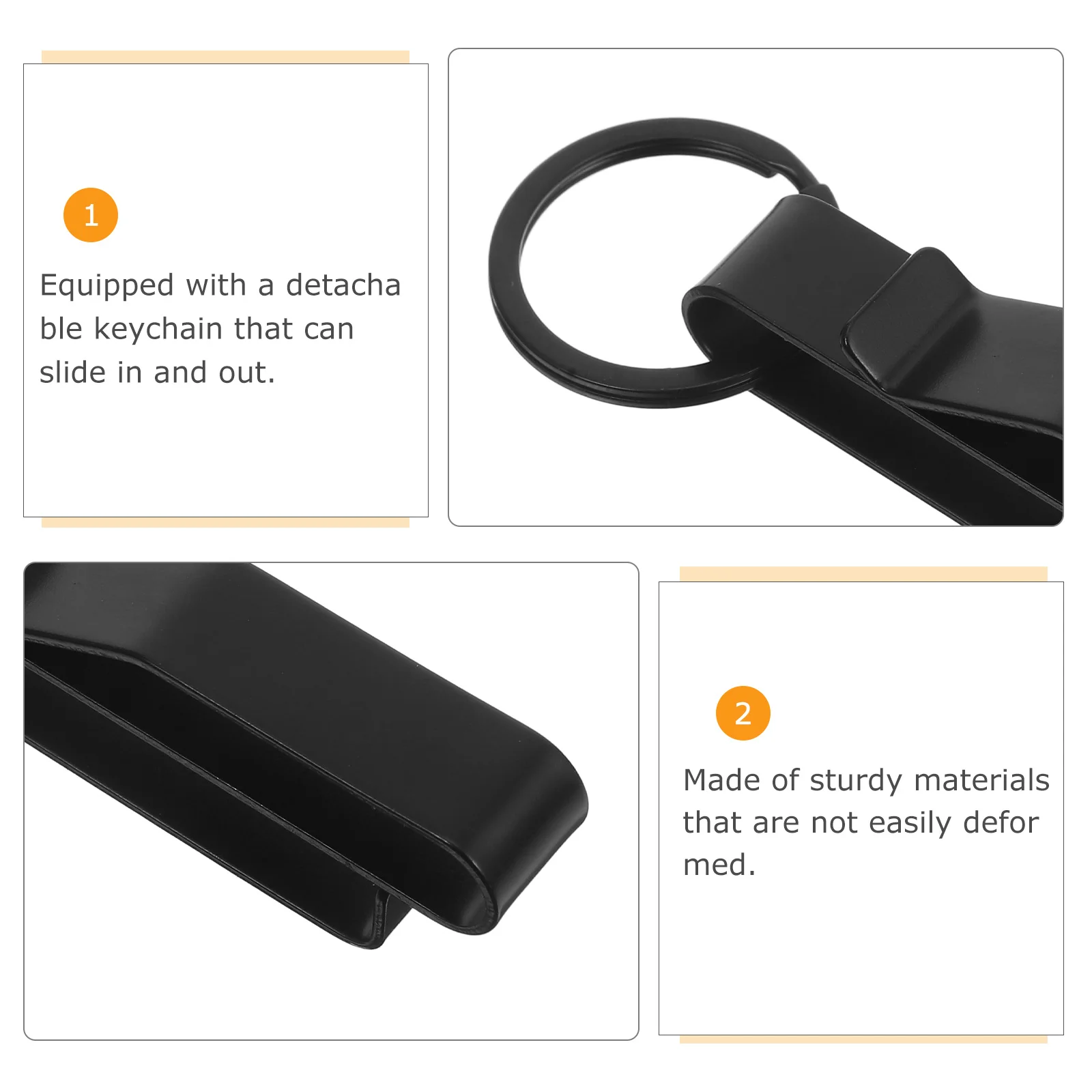 Key Chain Clip Belt for Keys Ring Clips Keychain Accessories Tool Holder Hook Keyring