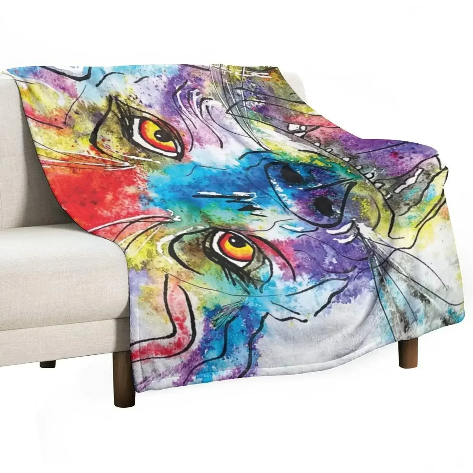 Grey parrot congo african timneh old word bird watercolor Throw Blanket Single anime wednesday Blankets