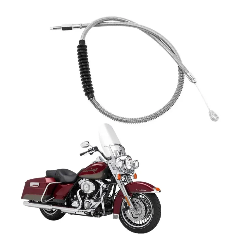 

Для Harley Road King Electra Road Glide FLHR аксессуары для мотоциклов 110 см 43,3 дюйма плетеный кабель сцепления