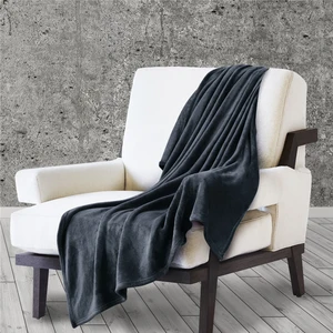 Musim Semi Musim Dingin Musim Dingin Flanel Selimut Berbulu Hangat Lembut Sofa Cover Seprai Solid Biru Hitam Karang Bulu Mewah Selimut untuk Tempat Tidur 6 selimut musim dingin penjualan terbaik - №