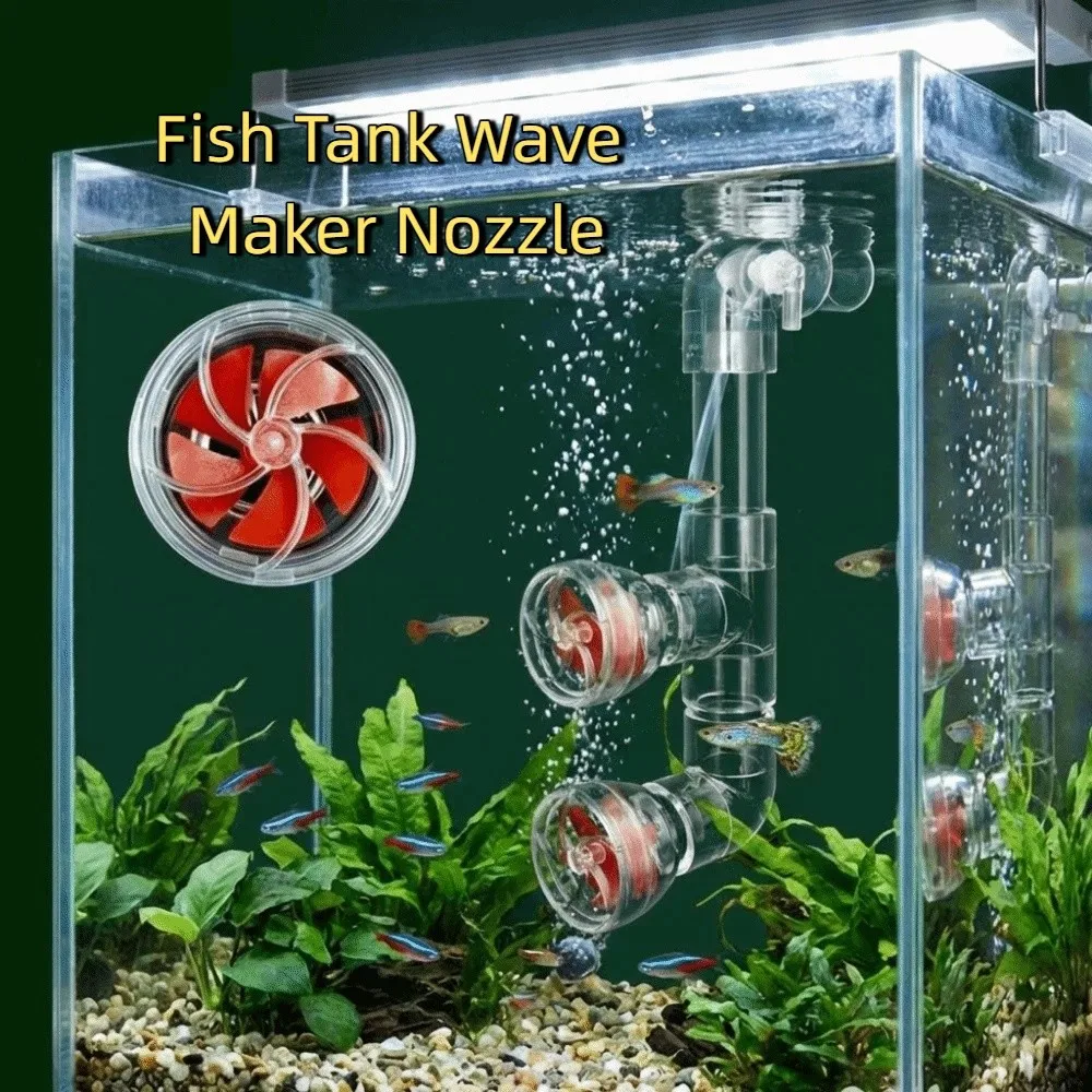 Plastic Rotary Pump Head Rotary Type Side Filter Compatible Auto-Rotating Fan Kit Filter Modification Transparent