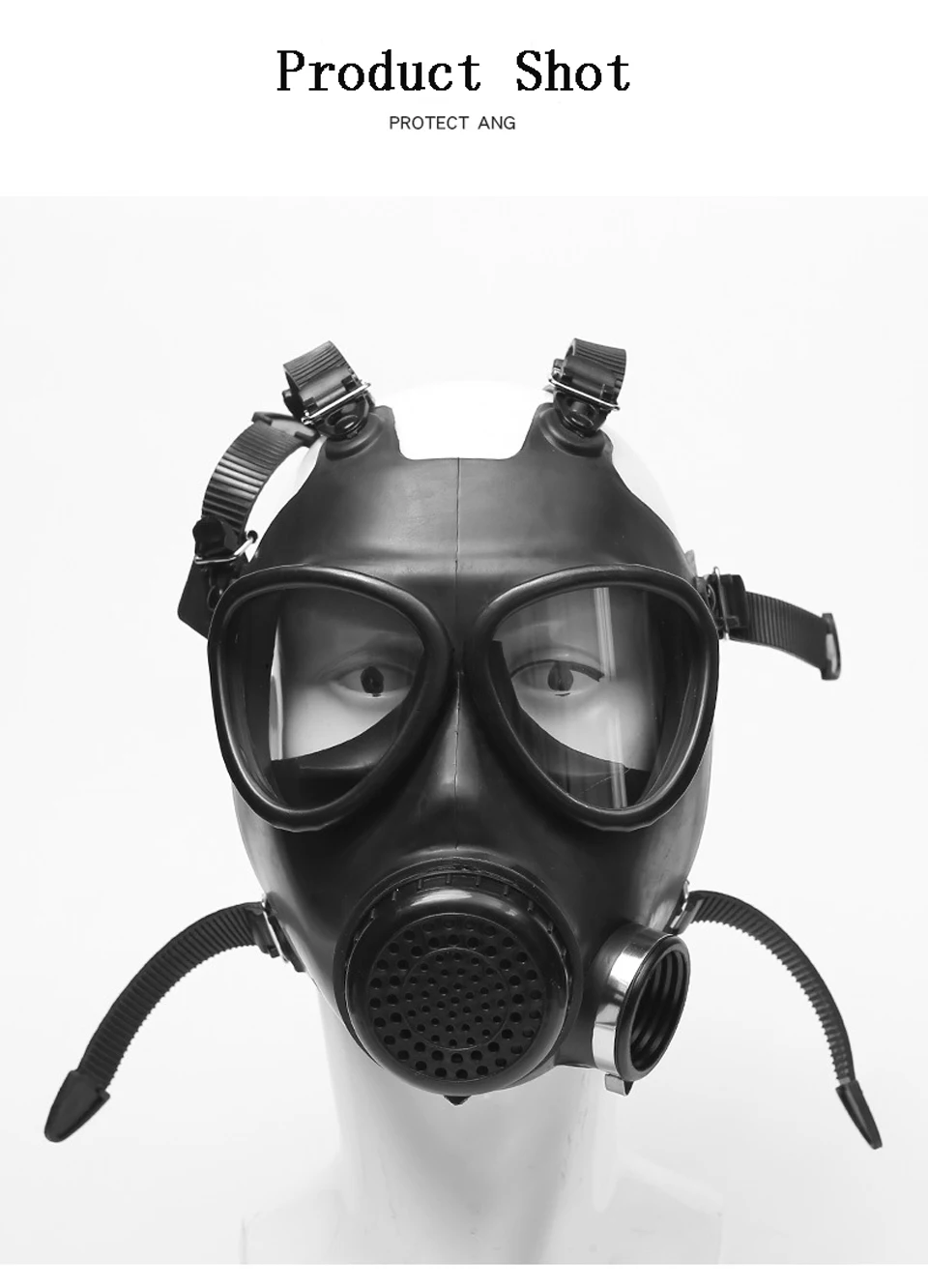 Rubber Head Wear Type Grimace 87Type Industry Respirator Paint Spraying Gas Mask Chemical Protective And Filter Accessory