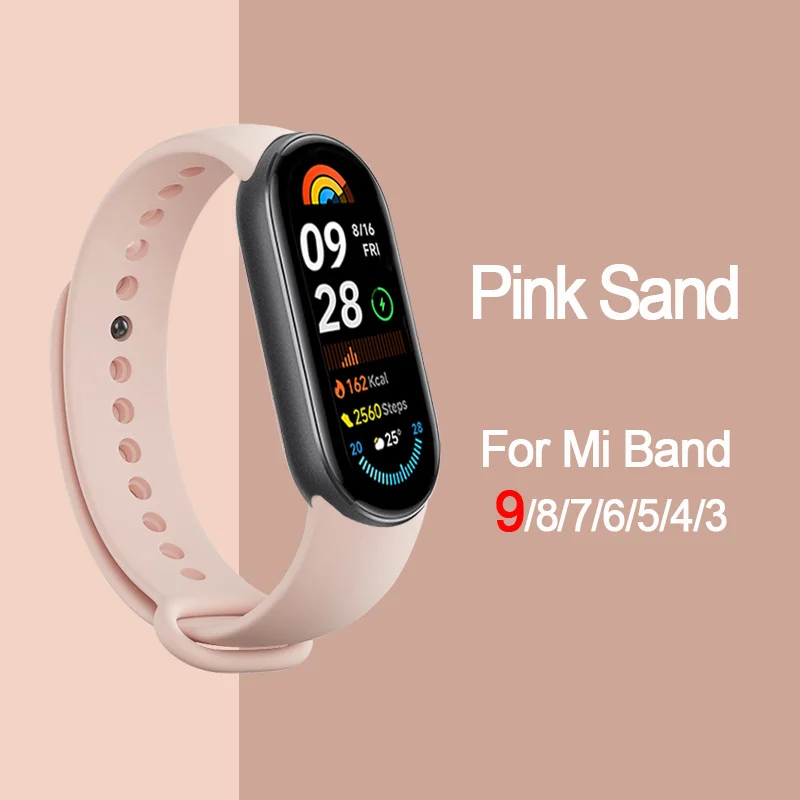 Armband Voor Mi Band 8 7 Band Sport Siliconen Miband4 Miband 5 Correa Vervangende Polsband Xiaomi Mi Band 3 5 6 4 7 8 9 Band