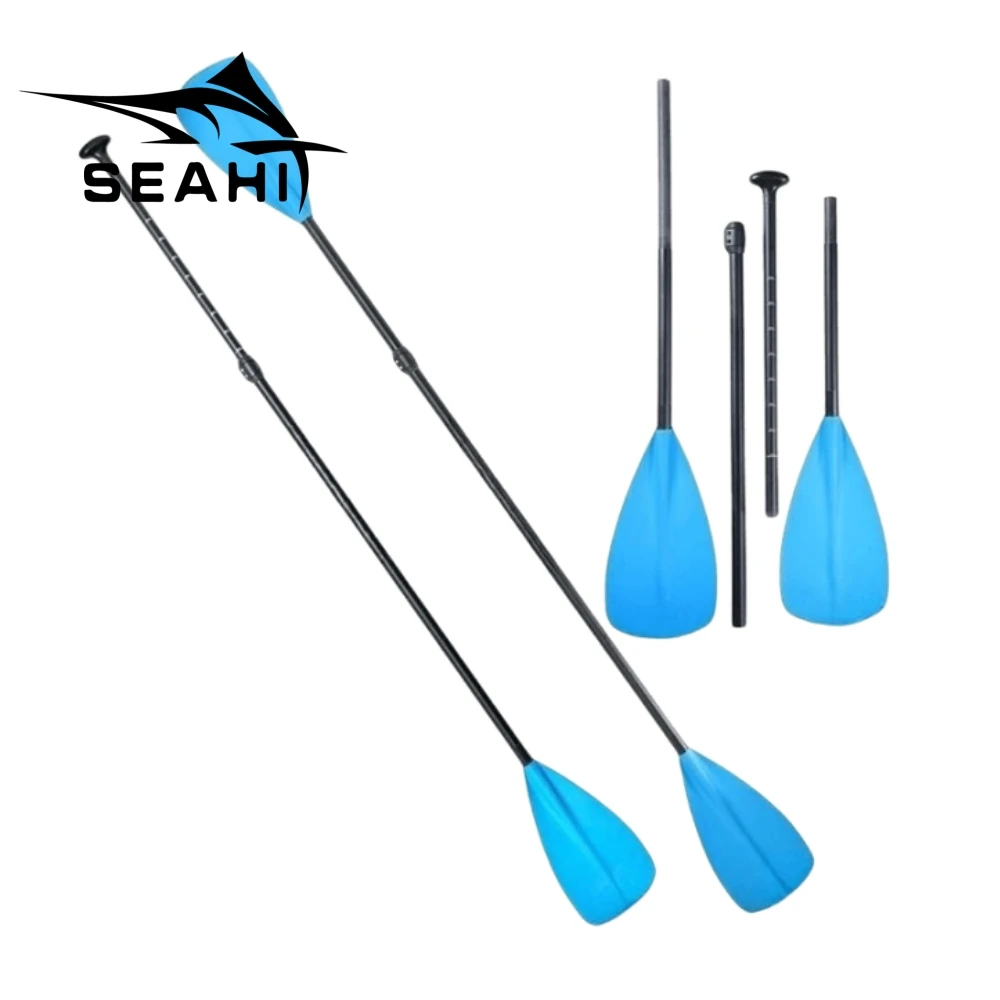 

New 4 Section Kayak Paddle Enhanced PP Double Paddle OPP Glass Fiber Rod Kayak Surfboard Accessories Rowing Tools Boat Oars