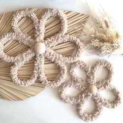 2pcs Bohemian Daisy Flower Wall Decoration Woven Daisy Flower Decorative Wall Bohemian Daisy Kindergarten Decoration Daisy Flowe