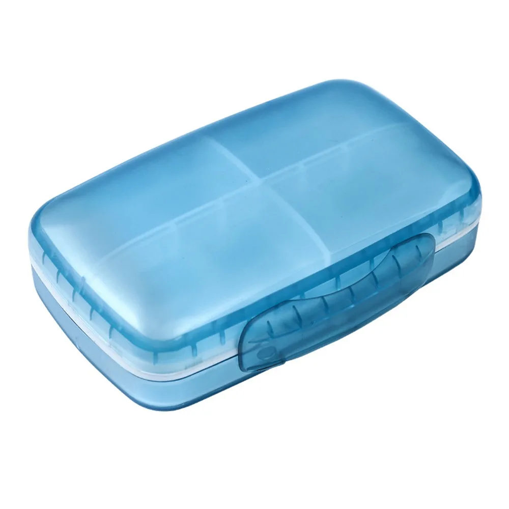 8 Compartments Weekly Pill Case Moisture-proof Waterproof Travel Pill Organizer Large Capacity Detachable Pill Storage Box