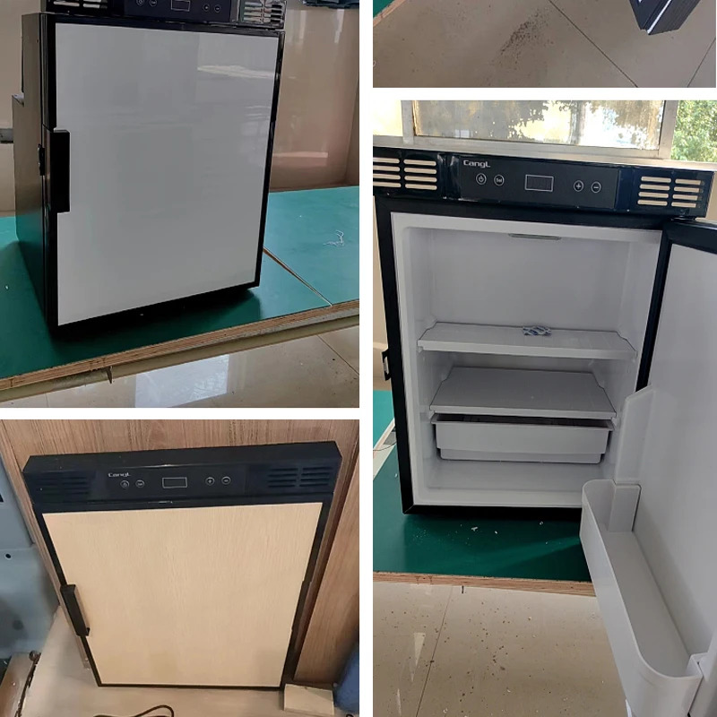 RV Fridge 45L 12/24V Compressor Electric Cooler Fridge Freezers Car Home Dual Use Refrigerator For RV and Yacht