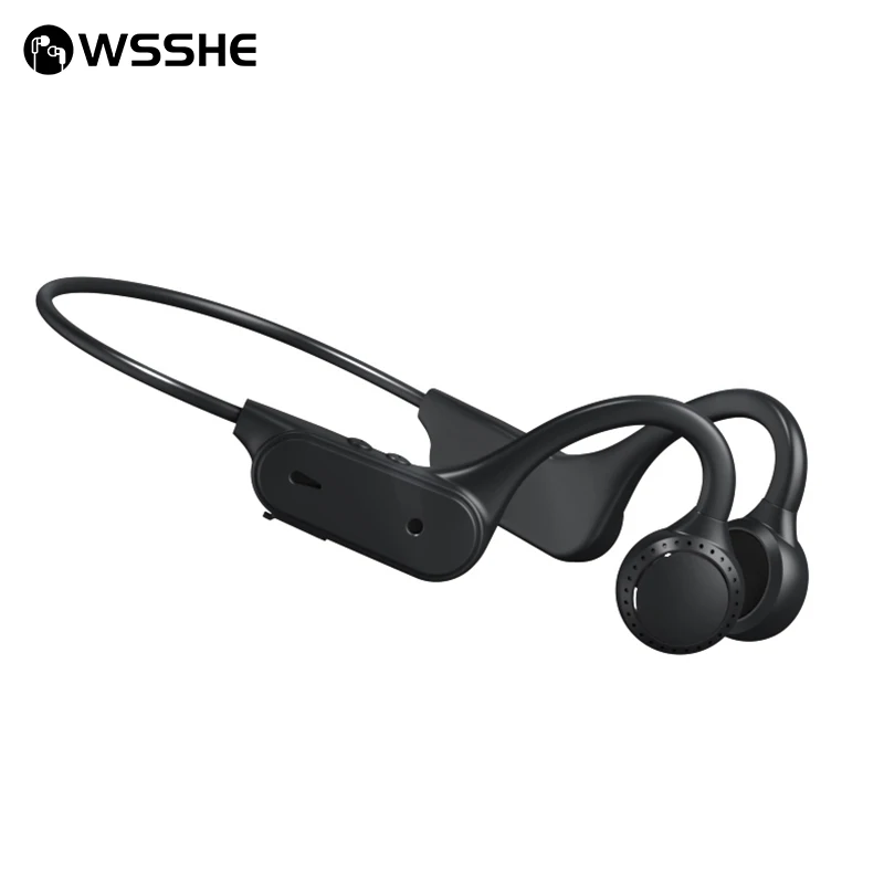 

Bone Conduction Earphones Wireless Headset Bluetooth Lightweight Sports Headphone Ear-hook Waterproof Earbud With Microphone