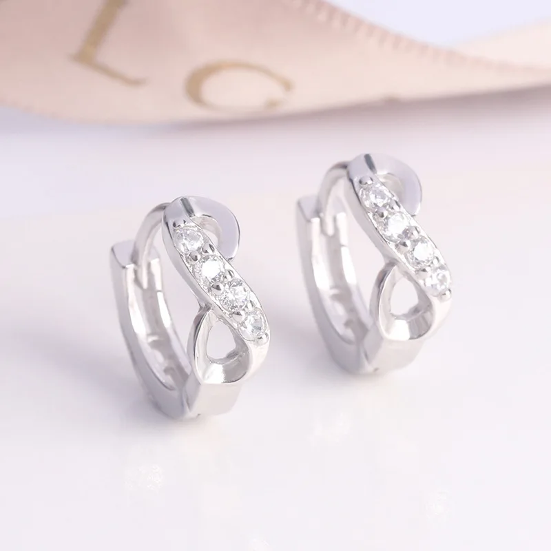 

Новинка 2022, изысканные серьги для женщин, серебро 100% пробы, пластина, бриллиант, кристалл, кубический циркон, бант, помолвка, подарок на день ...