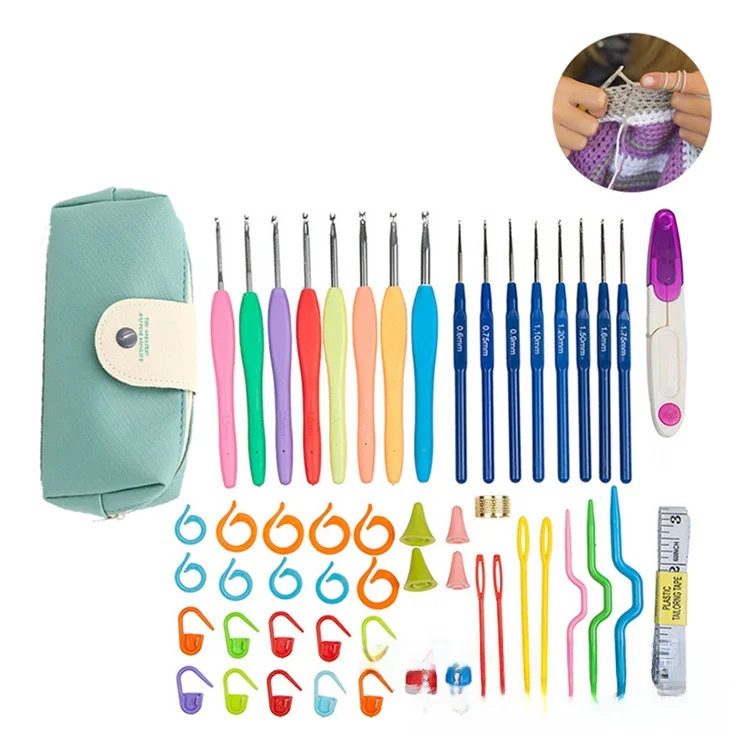 

Набор металлических крючков для вязания ручной работы, иглы для пряжи, инструменты для шитья, комбинированный набор для рукоделия, творчества и домашнего текстиля