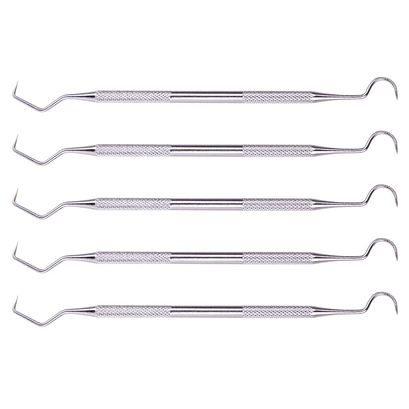 

5pcs Stainless Steel Dental Tool Teeth Clean Explorer Probe hook Pick Double Ends Dentists Instruments Teeth Cleaning tool