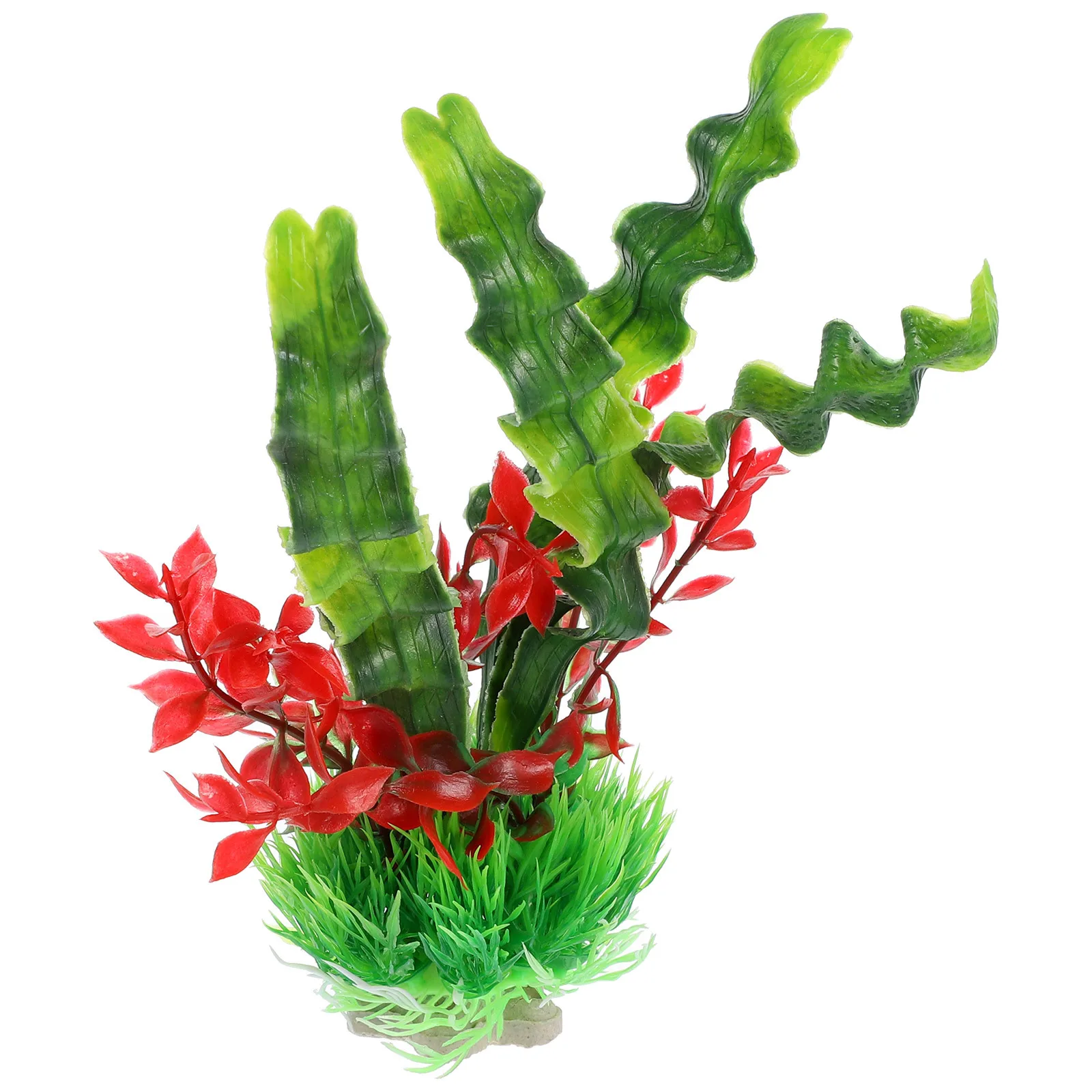 

Artificial Aquatic Plant Decoration Realistic Plastic Underwater Ornament for Fish Tank Aquarium Home Office Decor
