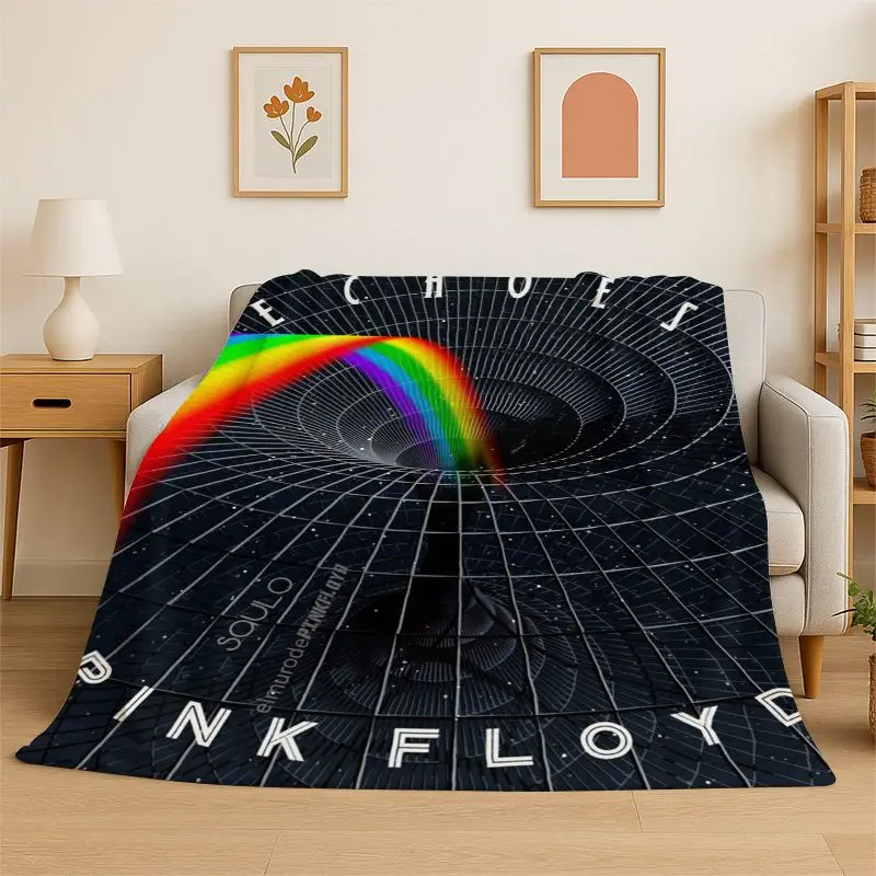 New Music Pink F-Floyd Rock Band Flannel Throw Blanket,Warm Cozy Blanket for Bed,Sofa,Couch,Bedroom,Living Room,Office,Camping