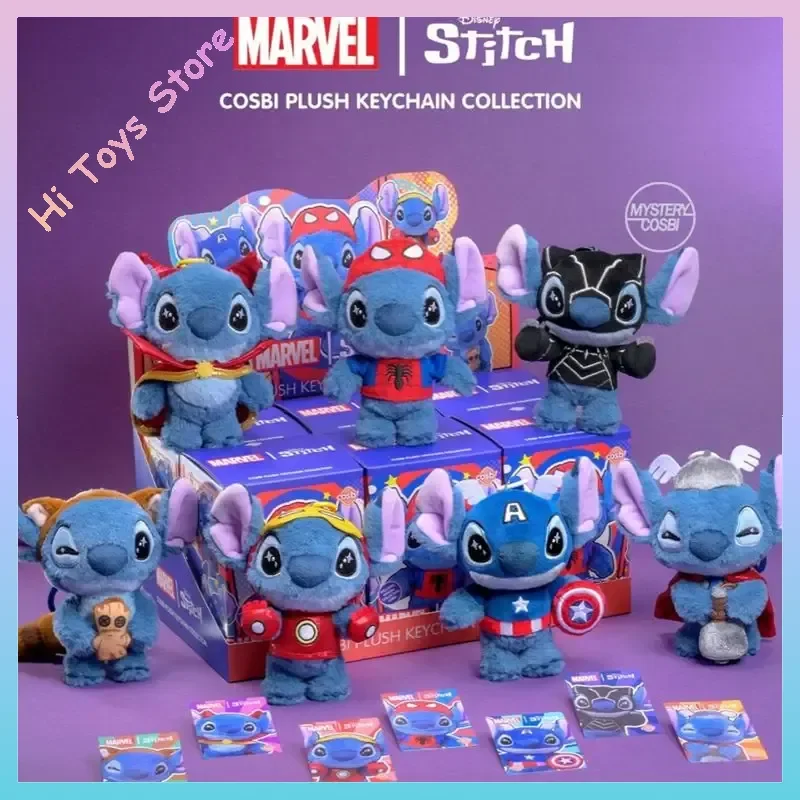 

In Stock Original Hot Toys Cosbi Blind Box Mystery Box Stitch Action Figure Stitch Keyring Children Toys Birthday Gift
