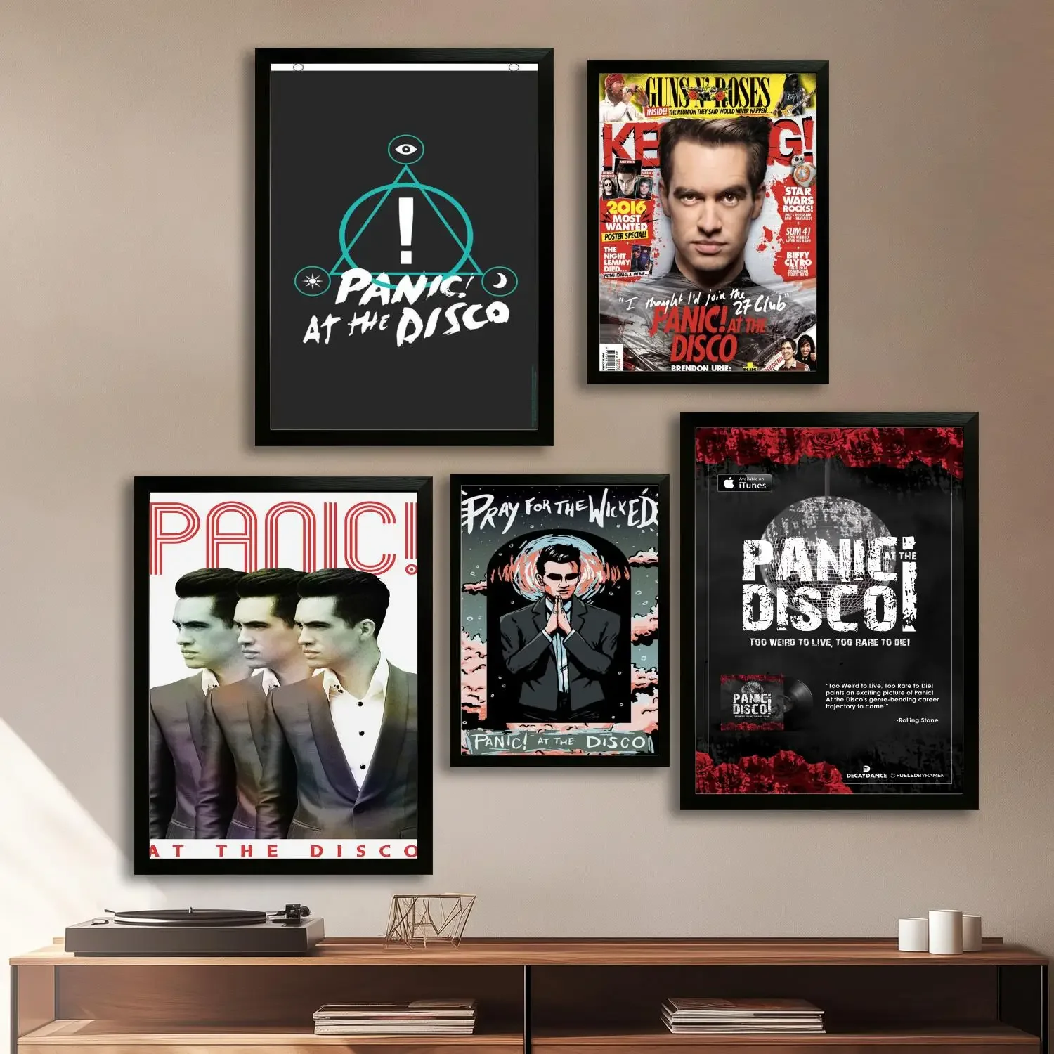 panic_ at the disco Canvas Art Poster and Wall Art Picture Print, Modern Family Bedroom Decor Posters,Decorative painting