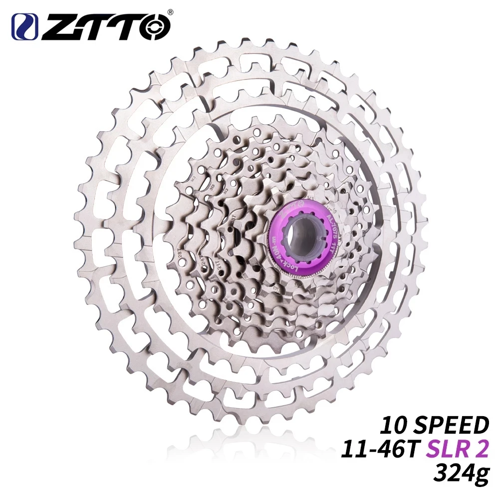 

ZTTO MTB 10 Speed 11-46T SLR Cassette CNC Ultralight Freewheel Mountain Bike Sprocket 10v k7 For MTB XX X0 X9 X7 M610 M781 M786