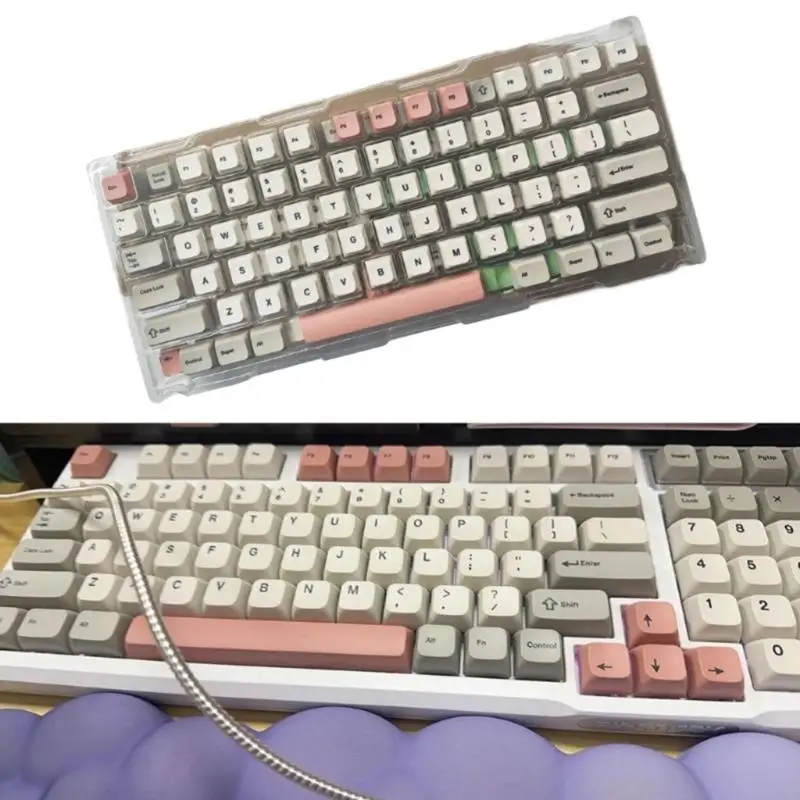 138 Keyboards Keycaps PBT XDA Dye Sublimation 9009 Retro Keycaps 77JC